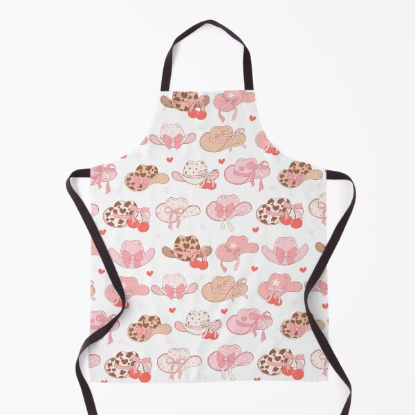 Item preview, Pink Coquette Cowgirl Hats & Cherries Pattern designed and sold by MiaBellaGirl.