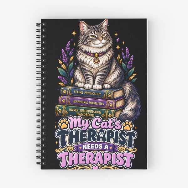 Item preview, El terapeuta de mi gato necesita un terapeuta. Divertido gato atigrado. designed and sold by Retro Rascals Co..
