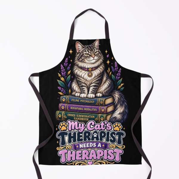 Item preview, My Cat's Therapist Needs a Therapist Funny Tabby Cat designed and sold by Retro Rascals Co..