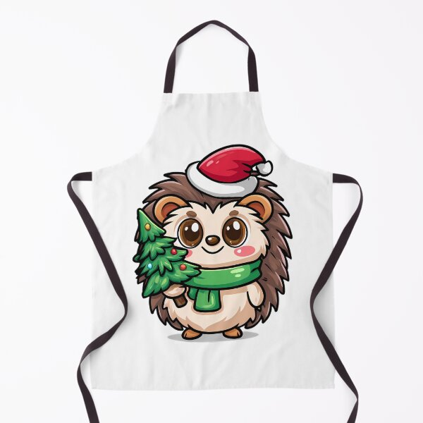 Item preview, Fluffy Christmas Hedgehog Mascot designed and sold by Retro Whimsy.