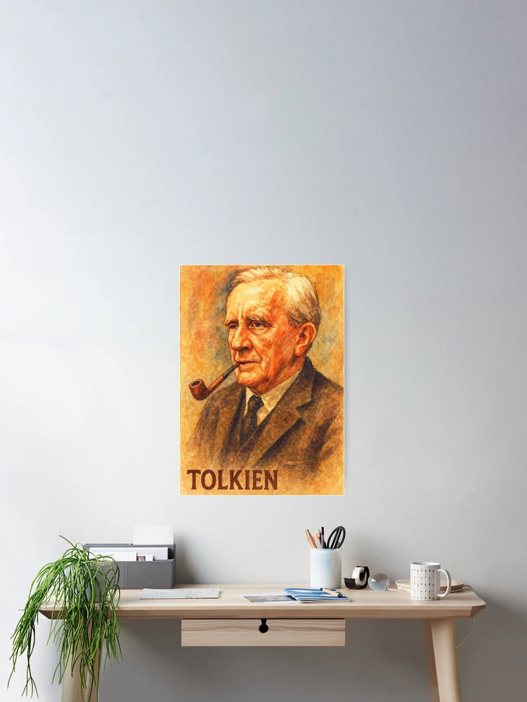 Thumbnail 2 of 3, Poster, J. R. R. Tolkien designed and sold by Sarcastic designs.