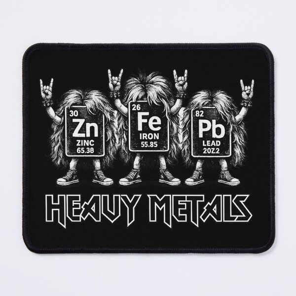 Item preview, Heavy Metals Periodic Table Funny Science Rock Music Design designed and sold by Roadkill Creations.
