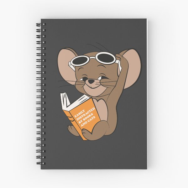 Item preview, Easily Distracted by Books and Cats (Black Edition) designed and sold by beboplab.