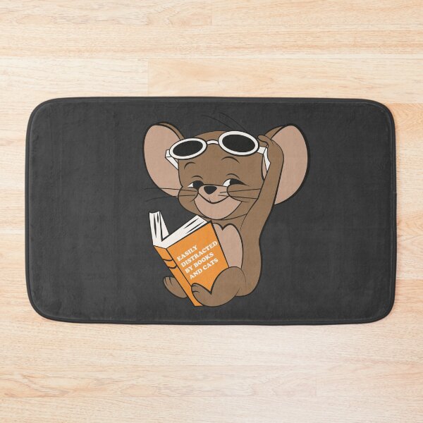 Item preview, Easily Distracted by Books and Cats (Black Edition) designed and sold by beboplab.