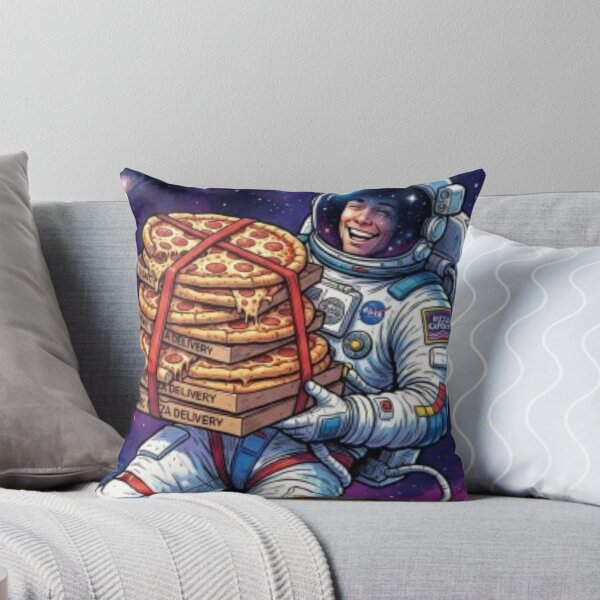 Item preview, Astronaut Delivering Pizza in Outer Space Art designed and sold by DailySparks.