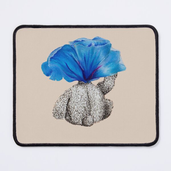 Item preview, Blue Flower Bear designed and sold by Amanda Adela Art.
