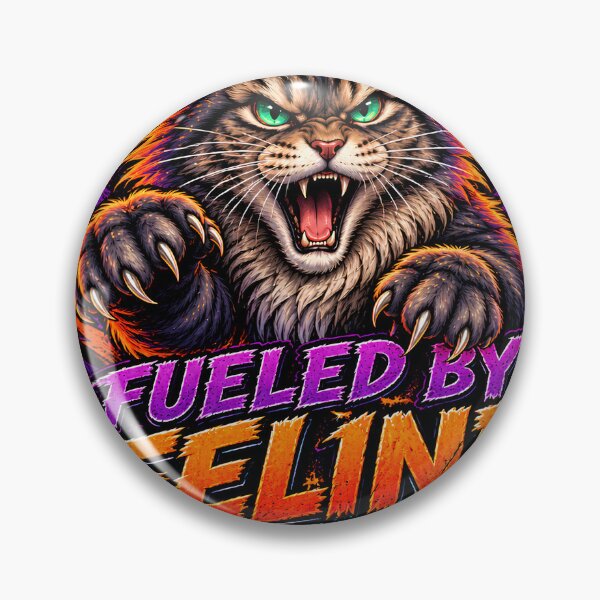 Item preview, Feline Fury Aggressive Cat 80s Synthwave T-Shirt designed and sold by Retro Rascals Co..