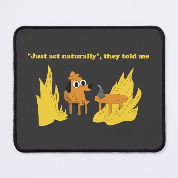 Item preview, Trying to Act Natural Funny Cartoon Dog (Black Edition) designed and sold by beboplab.