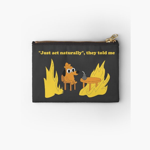 Item preview, Trying to Act Natural Funny Cartoon Dog (Black Edition) designed and sold by beboplab.