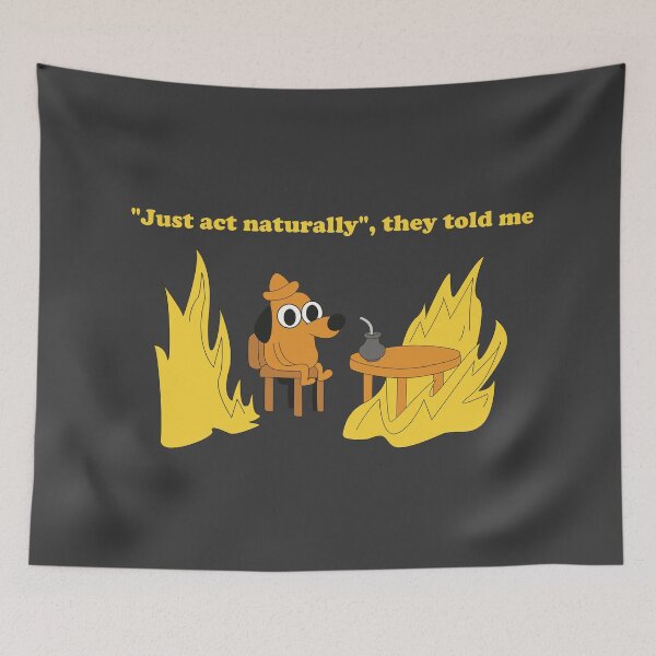 Item preview, Trying to Act Natural Funny Cartoon Dog (Black Edition) designed and sold by beboplab.