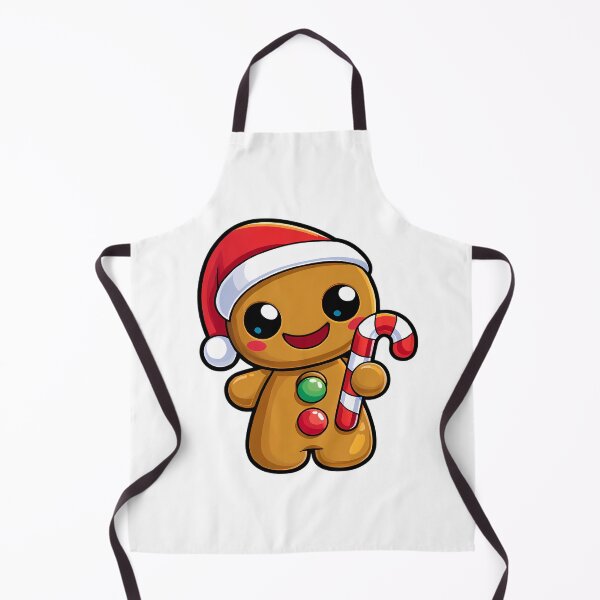 Item preview, Cute Christmas Gingerbread Mascot designed and sold by Retro Whimsy.