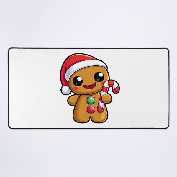 Item preview, Cute Christmas Gingerbread Mascot designed and sold by Retro Whimsy.