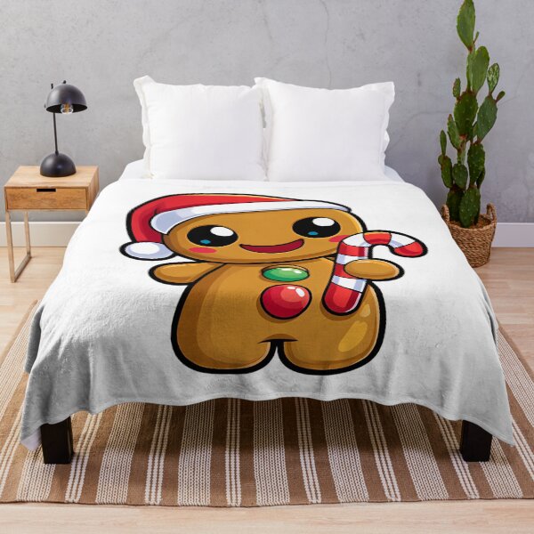 Item preview, Cute Christmas Gingerbread Mascot designed and sold by Retro Whimsy.