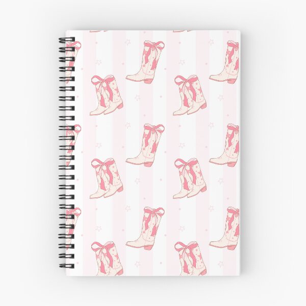 Item preview, Pink Coquette Cowboy Boots & Ribbon Bows Striped Pattern designed and sold by MiaBellaGirl.