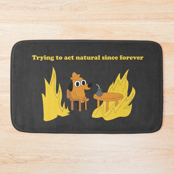 Item preview, Trying to Act Natural Since Forever (Black Edition) designed and sold by beboplab.