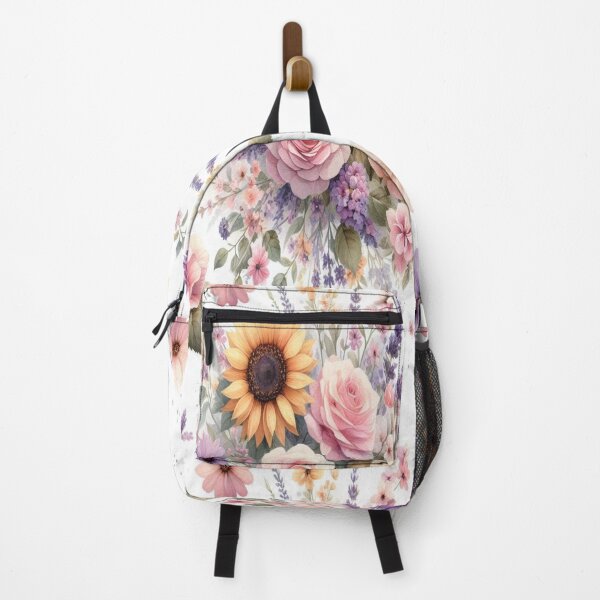 Item preview, Pastel Floral Bouquet with Butterflies in Watercolor Style designed and sold by BriSher.