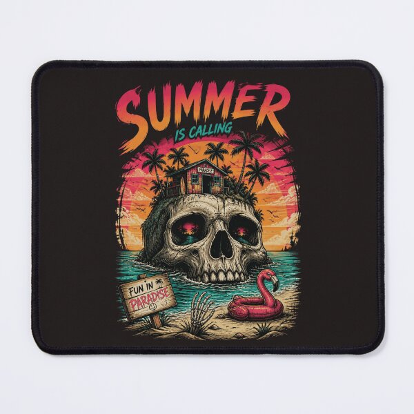 Item preview, Summer Skull Shirt Goth Paradise Beach T-Shirt designed and sold by ERODED SELF.
