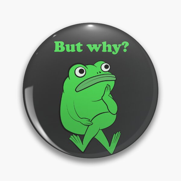 Item preview, But Why Funny Frog Overthinking (Black Edition) designed and sold by beboplab.