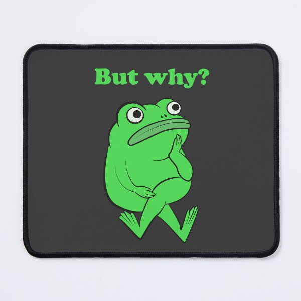 Item preview, But Why Funny Frog Overthinking (Black Edition) designed and sold by beboplab.