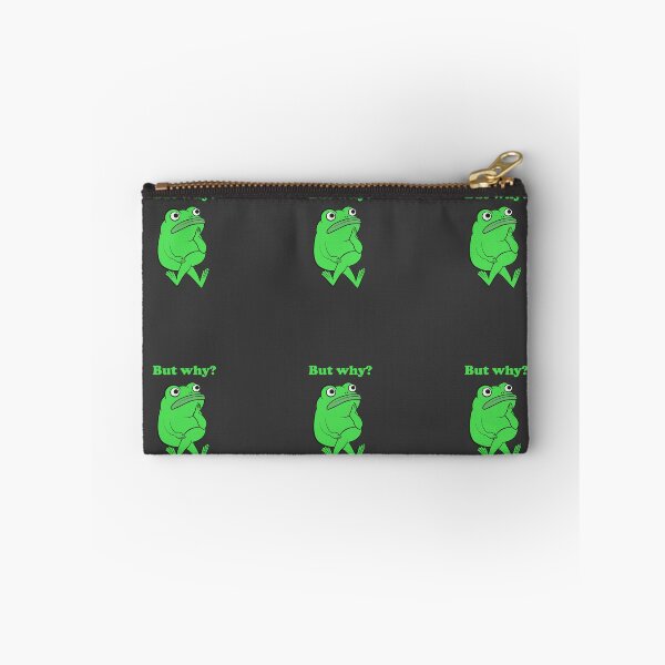 Item preview, But Why Funny Frog Overthinking (Black Edition) designed and sold by beboplab.