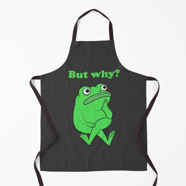 Item preview, But Why Funny Frog Overthinking (Black Edition) designed and sold by beboplab.