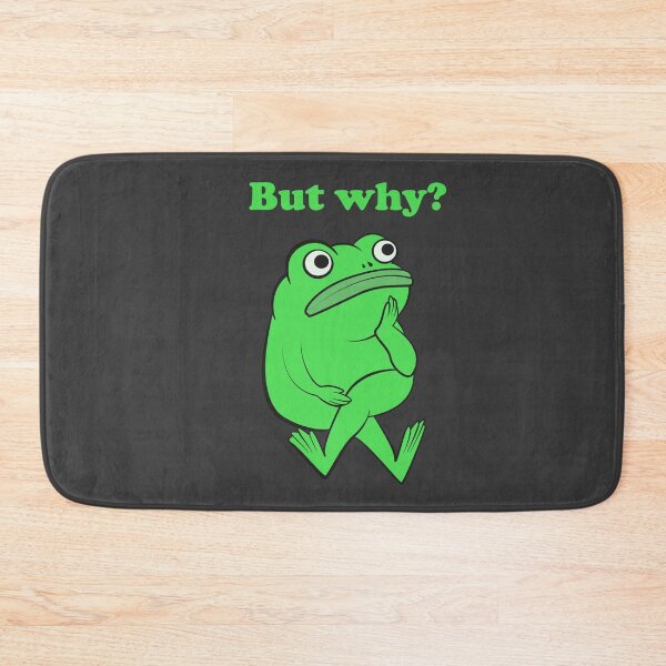 Item preview, But Why Funny Frog Overthinking (Black Edition) designed and sold by beboplab.