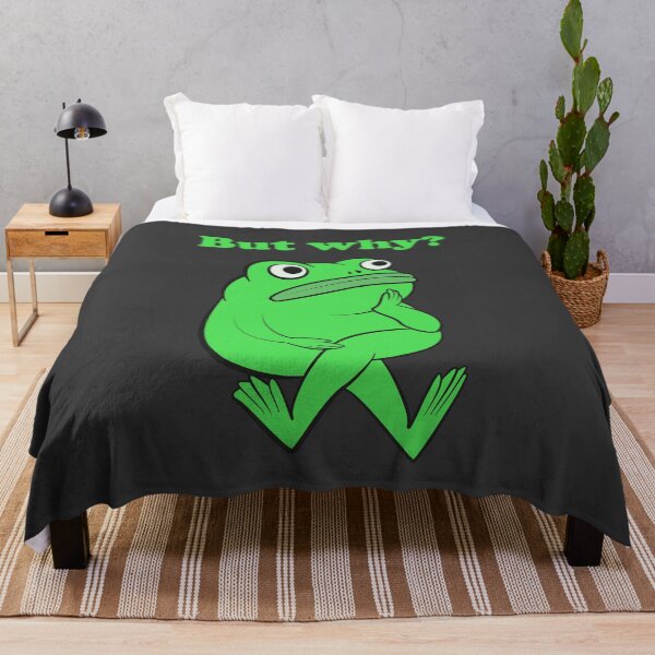 Item preview, But Why Funny Frog Overthinking (Black Edition) designed and sold by beboplab.
