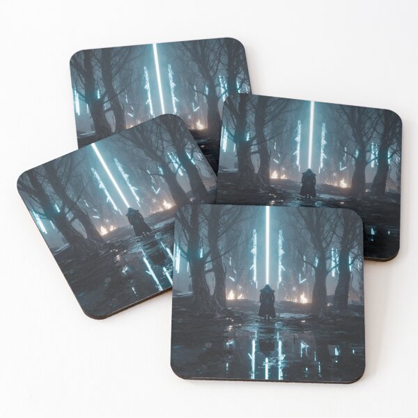 Item preview, Sci-Fi Viking Warrior Wall Art, Enchanted Forest Poster designed and sold by AetherianArchive.