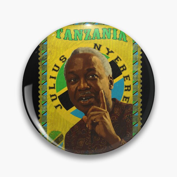 Item preview, Julius Nyerere Mwalimu Tanzania Vintage Postage Stamp Art | Ujamaa Pan-Africanist Tee & Poster designed and sold by Youngkev-arts.