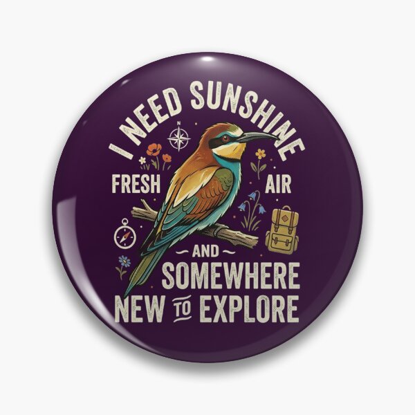 Item preview, European Bee-eater I Need Sunshine Fresh Air And Somewhere New To Explore designed and sold by Max Store.