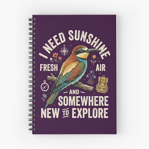 Item preview, European Bee-eater I Need Sunshine Fresh Air And Somewhere New To Explore designed and sold by Max Store.