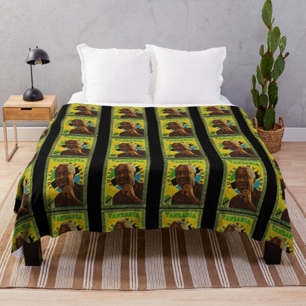 Item preview, Julius Nyerere Mwalimu Tanzania Vintage Postage Stamp Art | Ujamaa Pan-Africanist Tee & Poster designed and sold by Youngkev-arts.