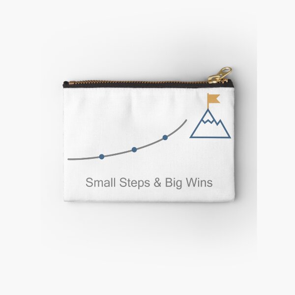 Item preview, Small Steps, Big Wins Progress & Growth Motivation Quote ADHD Productivity Minimalism designed and sold by MoqunaDesign.