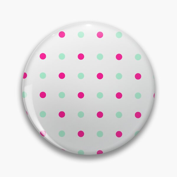 Item preview, Candy Pink and Mint Dots on Gray Grid Background designed and sold by BriSher.