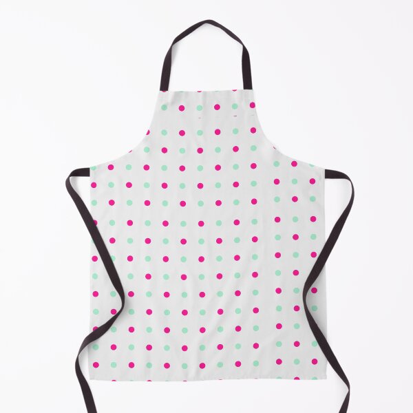 Item preview, Candy Pink and Mint Dots on Gray Grid Background designed and sold by BriSher.