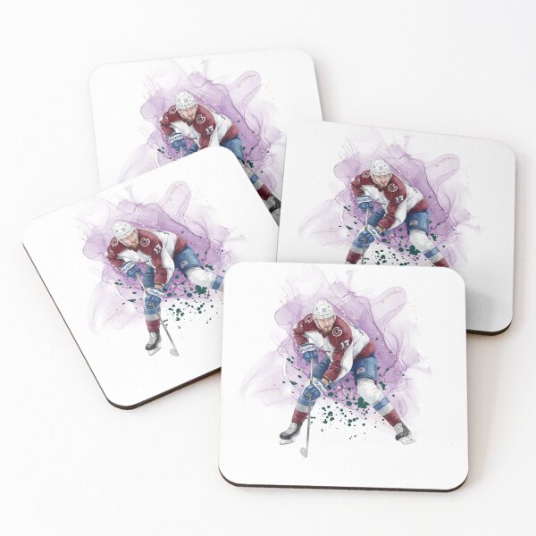 Item preview, Ice Hockey Player in Action - Abstract Smoke & Gold Splatter designed and sold by Cucuzeus.