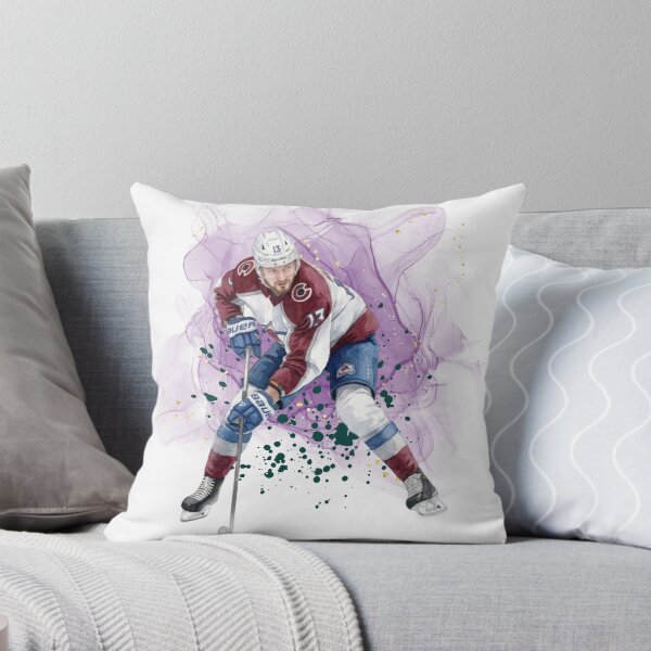 Item preview, Ice Hockey Player in Action - Abstract Smoke & Gold Splatter designed and sold by Cucuzeus.