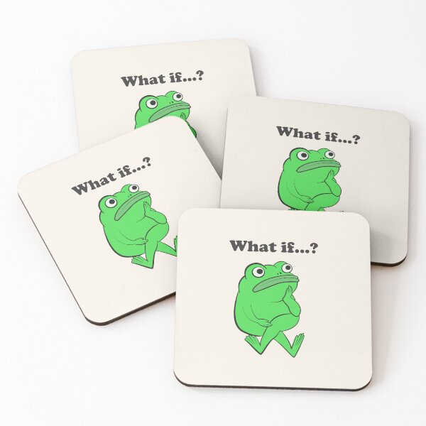 Item preview, What If Funny Frog Overthinking designed and sold by beboplab.