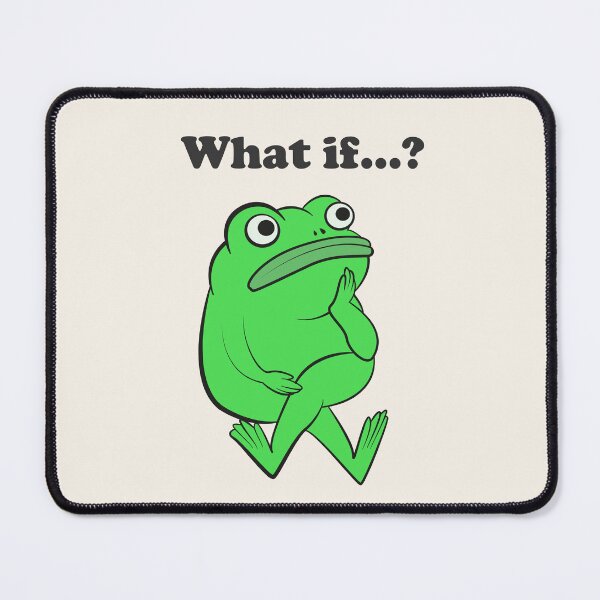 Item preview, What If Funny Frog Overthinking designed and sold by beboplab.