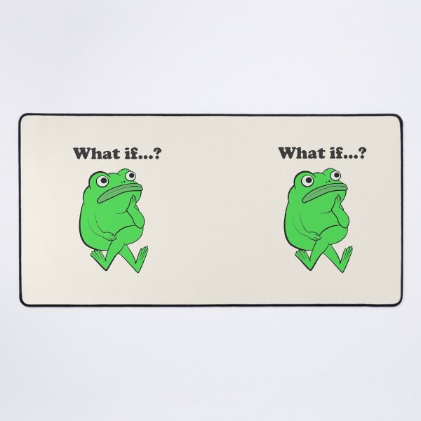 Item preview, What If Funny Frog Overthinking designed and sold by beboplab.