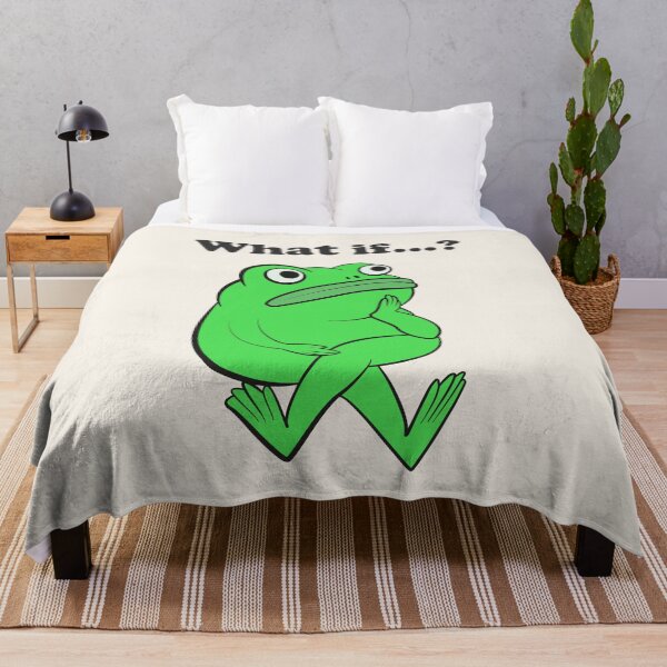 Item preview, What If Funny Frog Overthinking designed and sold by beboplab.