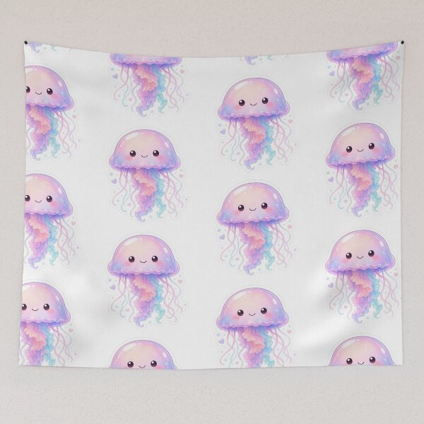 Item preview, Pastel Rainbow Jellyfish designed and sold by Snurly.