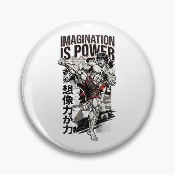 Item preview, Baki Hanma Imagination Is Power Anime High Kick  designed and sold by FreakToons.