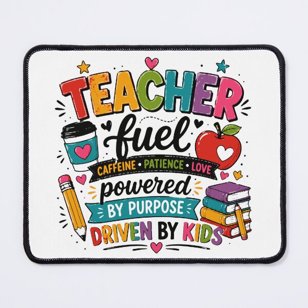 Item preview, Teacher Fuel Caffeine Patience Love Powered by Purpose designed and sold by Sunday.Supply.