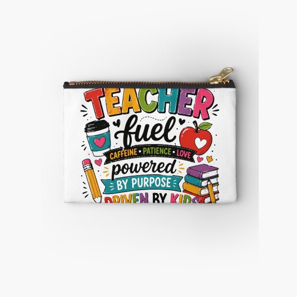 Item preview, Teacher Fuel Caffeine Patience Love Powered by Purpose  designed and sold by Sunday.Supply.