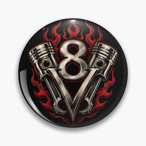 Item preview, V8 Engine Pistons and Flames Hot Rod Design designed and sold by Roadkill Creations.
