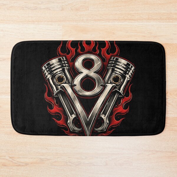 Item preview, V8 Engine Pistons and Flames Hot Rod Design designed and sold by Roadkill Creations.