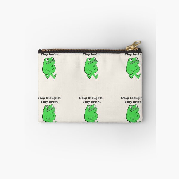 Item preview, Deep Thoughts Tiny Brain Funny Frog designed and sold by beboplab.