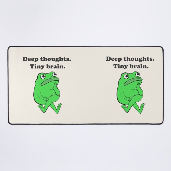 Item preview, Deep Thoughts Tiny Brain Funny Frog designed and sold by beboplab.