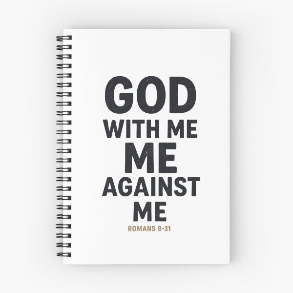 Item preview, God With Me Me Against Me - Romans 8:31 Christian Motivation  designed and sold by LC&LCPlatform.